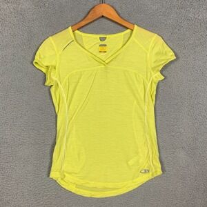 Icebreaker GT Merino 150 T-Shirt Women's Medium Yellow Ultralite Wool Baselayer